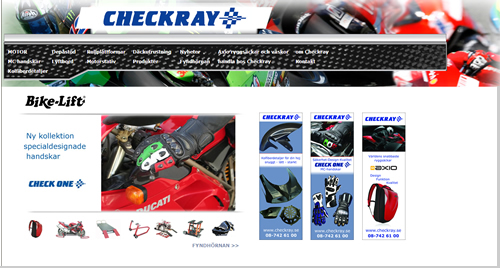 Bild av förstasidan på www.checkray.se